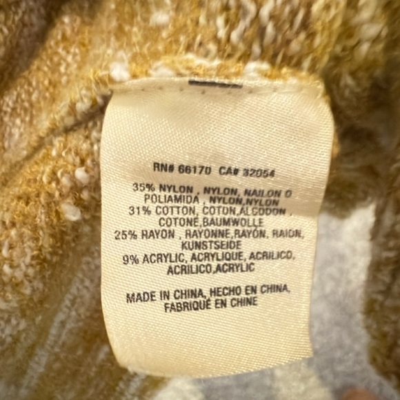 Anthropologie Marled Yellow Open-Front Cardigan - Picture 4 of 6